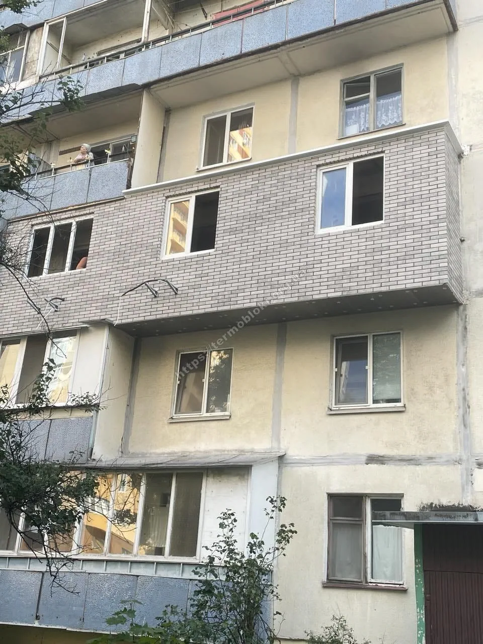 Balcony Dnepr Golden tile Seven tone gray 1